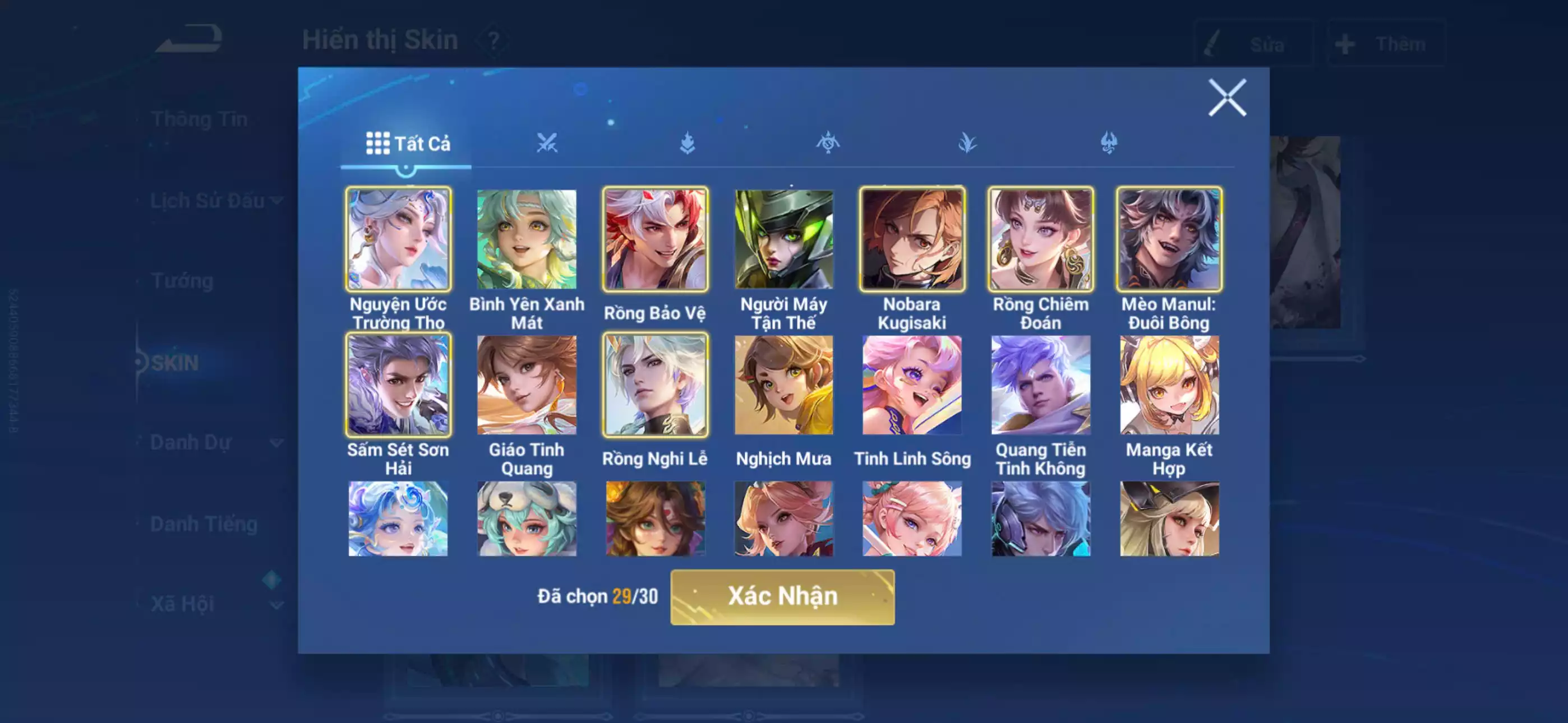 Ảnh Acc global login infinite giao mail 2 vô song 2 đá, 4 skin trân phẩm hợp tác Hơn 20 skin truyền thuyết siêu víp